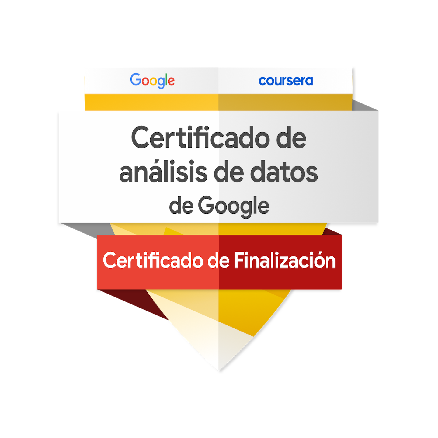 certificado de análisis de datos de google